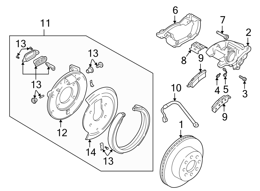 1REAR SUSPENSION. BRAKE COMPONENTS.https://images.simplepart.com/images/parts/motor/fullsize/4651475.png