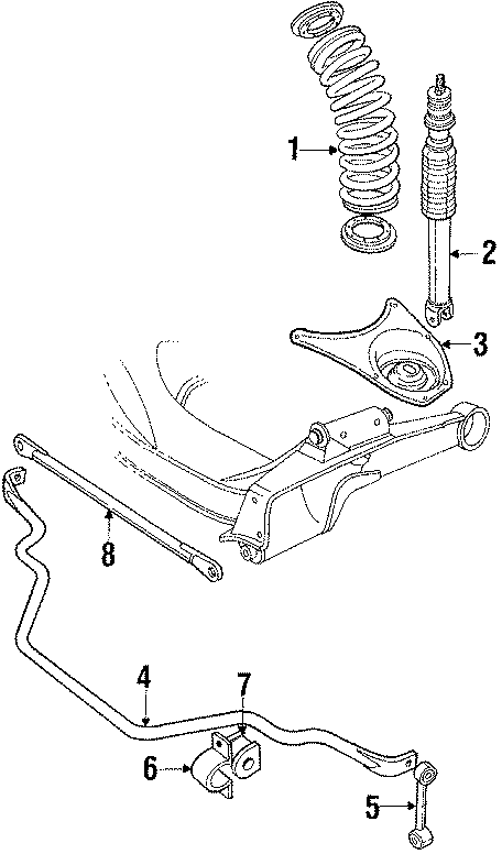 Diagram WHEELS & FRONT SUSPENSION. SHOCKS & SUSPENSION COMPONENTS. for your 2005 Jaguar XJ8   