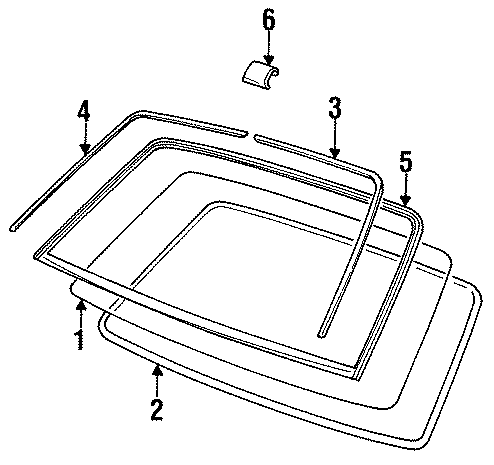 Diagram COWL & WINDSHIELD. WINDSHIELD GLASS. for your Jaguar XJ6  