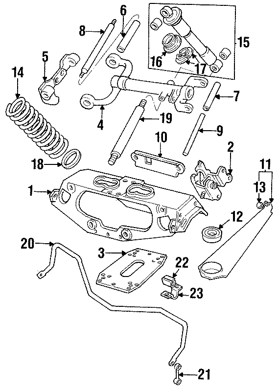 Diagram REAR SUSPENSION. SUSPENSION COMPONENTS. for your 2012 Jaguar XF  Base Sedan 