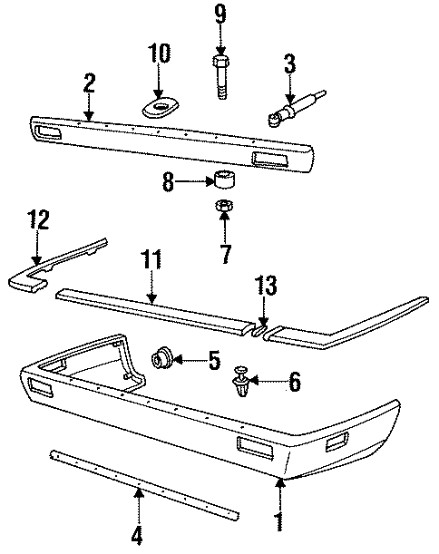 Diagram REAR BUMPER. BUMPER & COMPONENTS. for your 2006 Jaguar XKR   