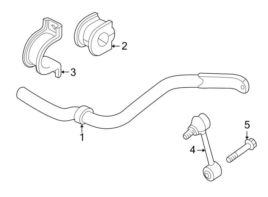 Diagram FRONT SUSPENSION. STABILIZER BAR & COMPONENTS. for your 2000 Jaguar XJ8  Base Sedan 