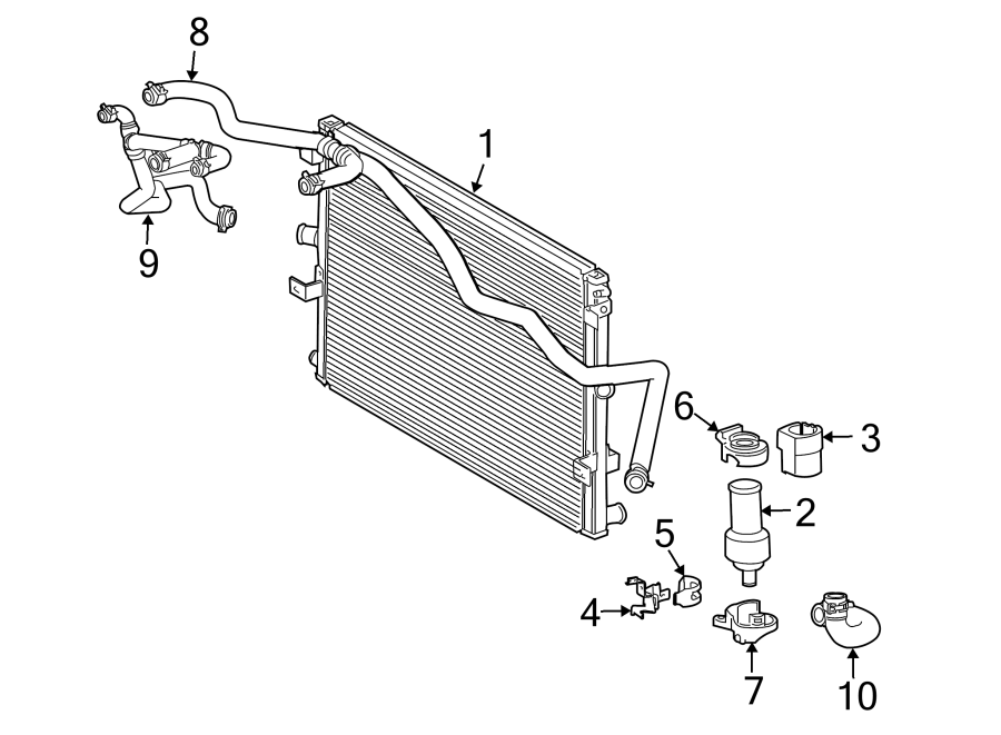 Diagram INTERCOOLER. for your 2000 Jaguar S-Type   