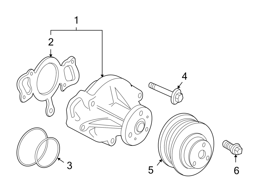 Diagram WATER PUMP. for your 2015 Jaguar XK   