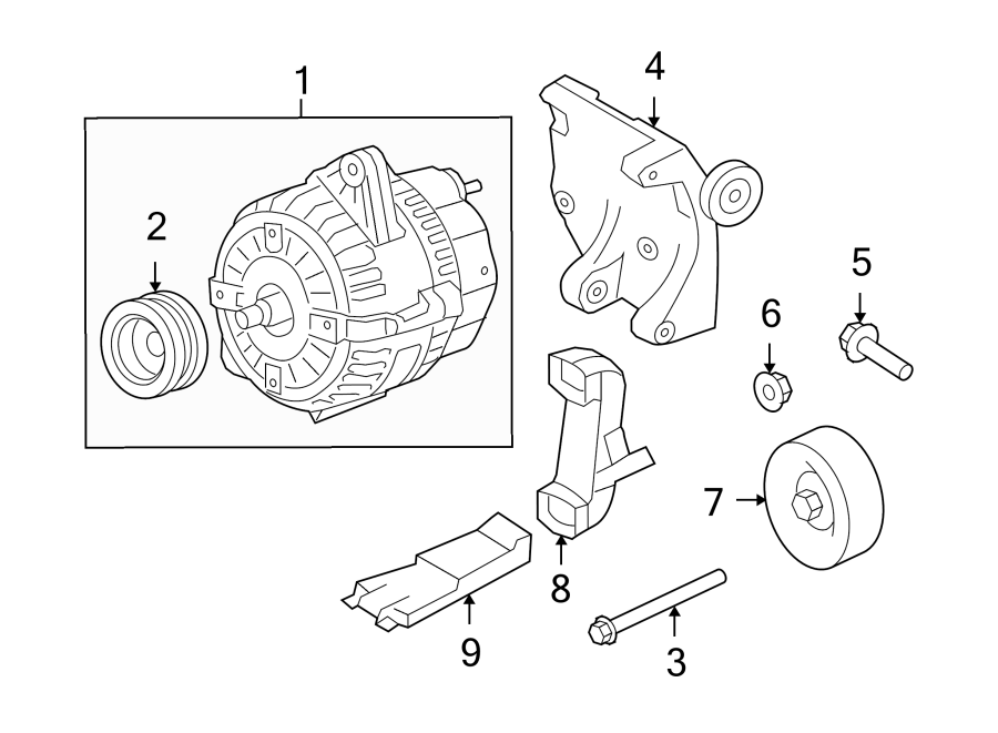 Diagram ALTERNATOR. for your 2020 Jaguar XF   