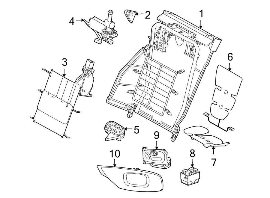 Diagram SEATS & TRACKS. TRACKS & COMPONENTS. for your Jaguar XK8  