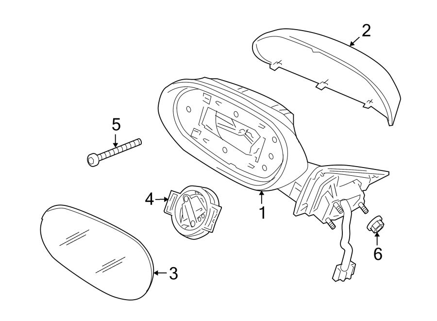 Diagram FRONT DOOR. OUTSIDE MIRRORS. for your Jaguar