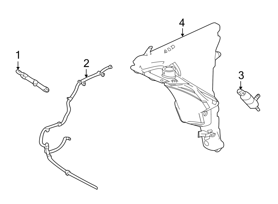 Diagram FRONT LAMPS. WASHER COMPONENTS. for your Jaguar XJ  