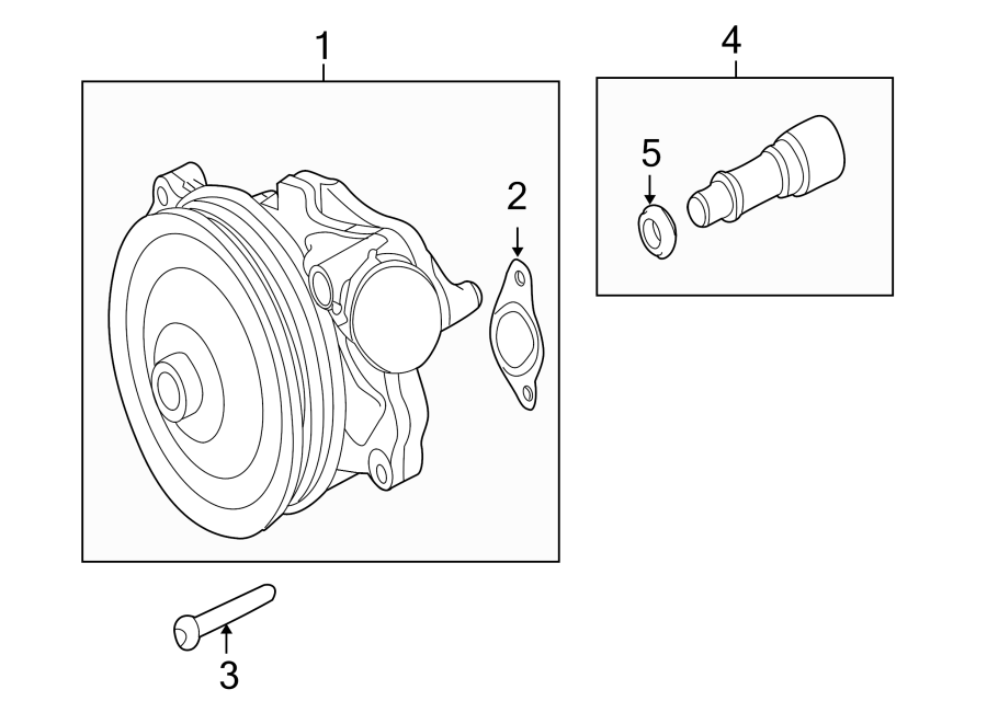 Diagram WATER PUMP. for your 2018 Jaguar XF  Base Sedan 