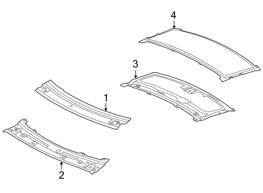 Diagram ROOF & COMPONENTS. for your 2015 Jaguar XJ   