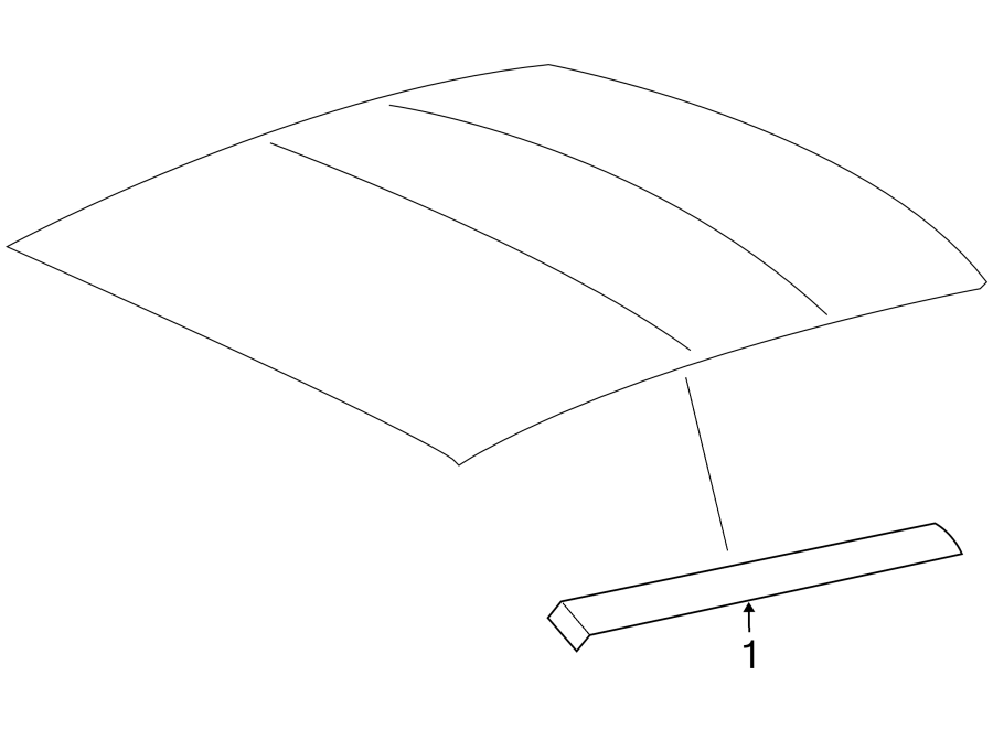 Full size assembly image of ROOF. EXTERIOR TRIM. (1/1)