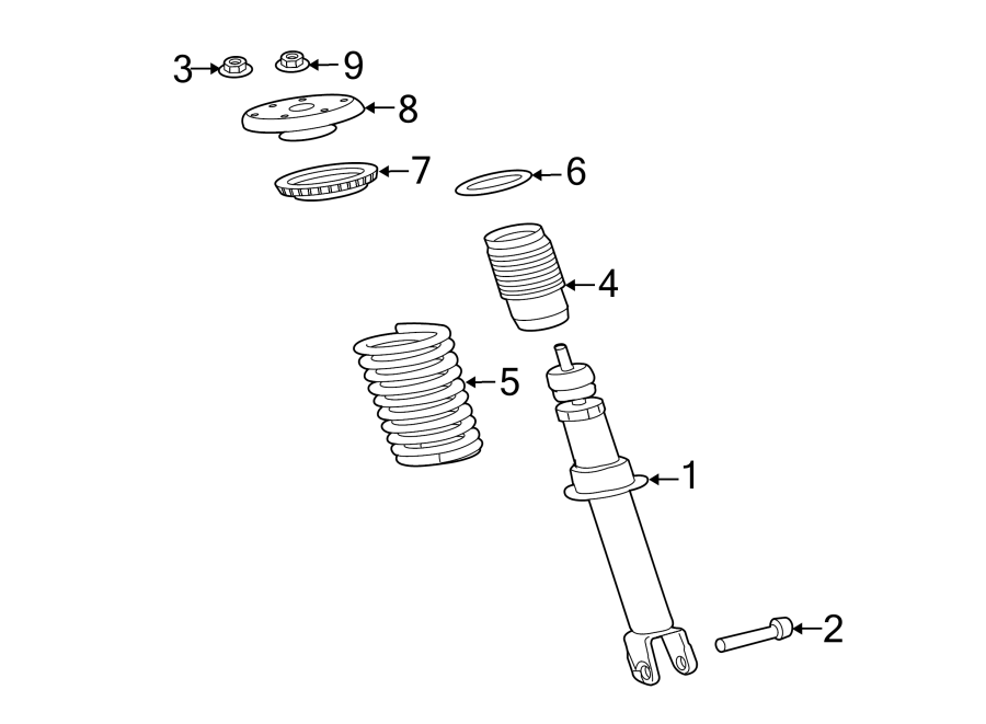 Diagram FRONT SUSPENSION. SHOCKS & COMPONENTS. for your 2009 Jaguar XJ8  Base Sedan 