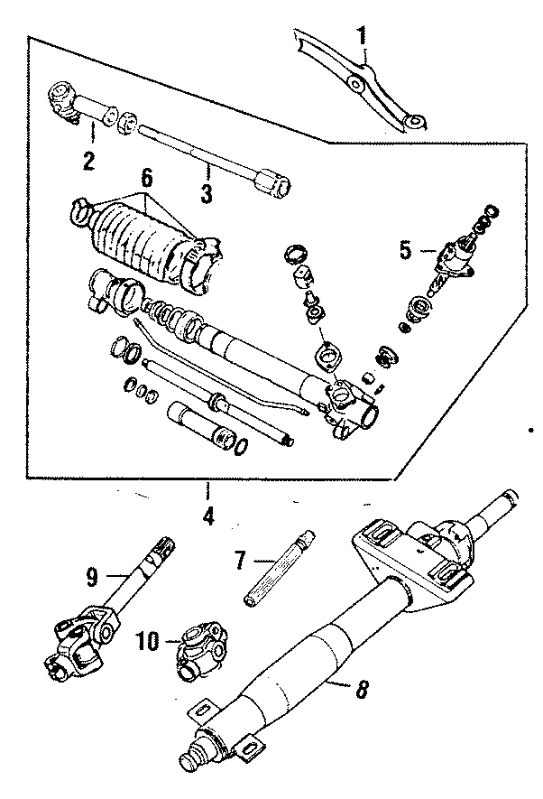 Diagram STEERING COLUMN & WHEEL. STEERING GEAR & LINKAGE. for your 2019 Jaguar XF   
