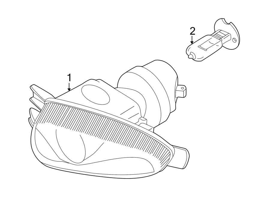 Diagram FRONT LAMPS. FOG LAMPS. for your 2024 Jaguar F-Type  R-Dynamic Coupe 