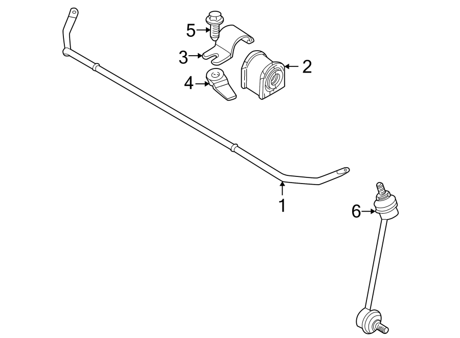 Diagram REAR SUSPENSION. STABILIZER BAR & COMPONENTS. for your 2004 Jaguar XK8   