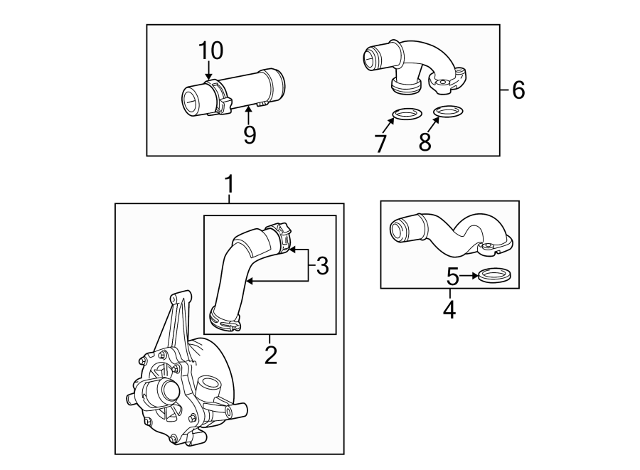 Diagram WATER PUMP. for your Jaguar S-Type  