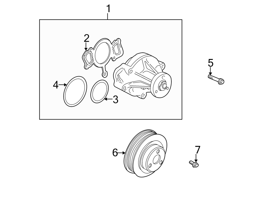 Diagram WATER PUMP. for your 2015 Jaguar XK   