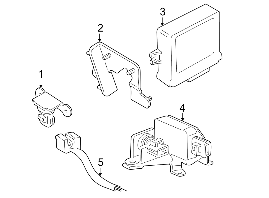 Diagram RIDE CONTROL COMPONENTS. for your 2018 Jaguar XJR575   