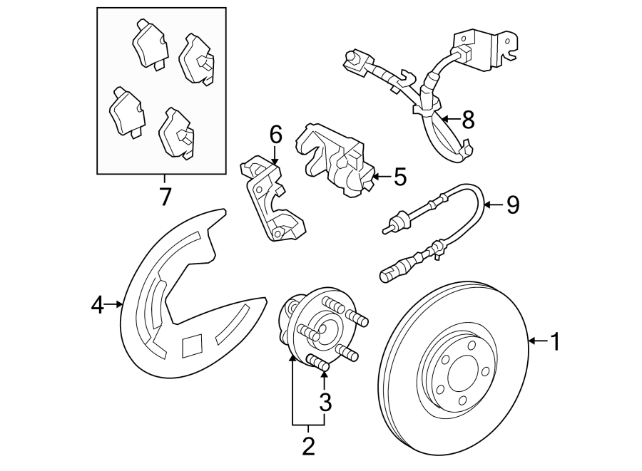 Diagram FRONT SUSPENSION. BRAKE COMPONENTS. for your Jaguar