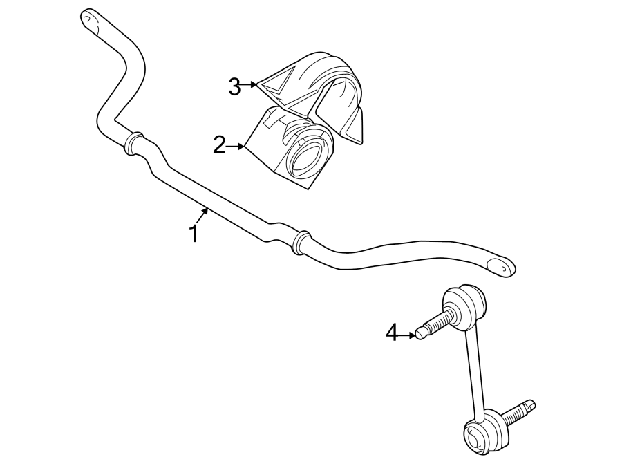 Diagram FRONT SUSPENSION. STABILIZER BAR & COMPONENTS. for your 2005 Jaguar XK8  Base Coupe 