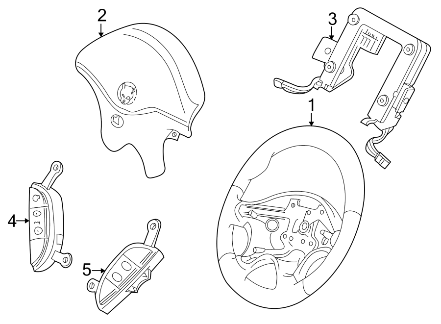 Jaguar S-Type Steering Wheel. Leather wheel, w/o switches - XR814365AEK ...