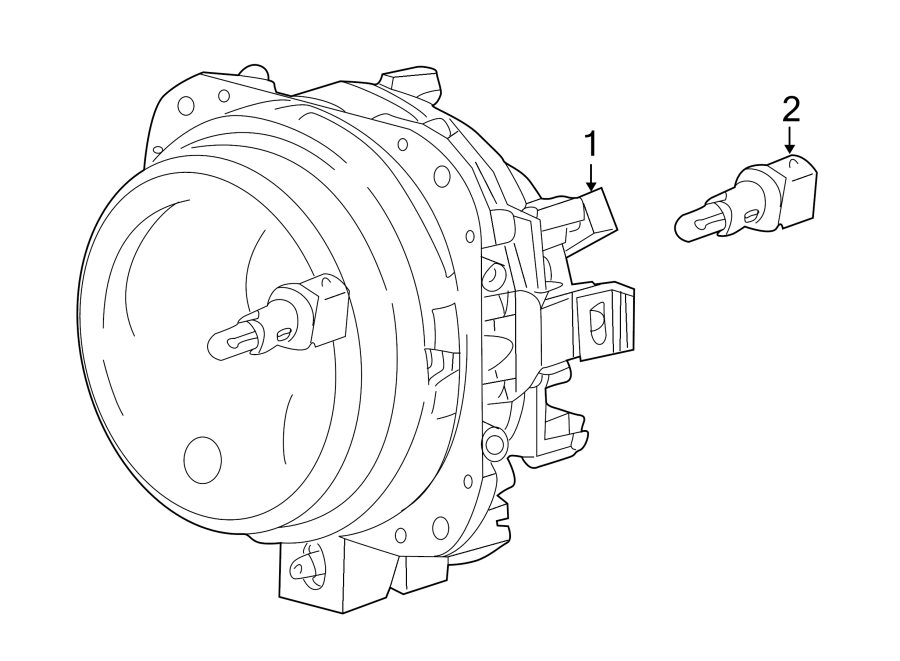 Diagram FRONT LAMPS. FOG LAMPS. for your 2024 Jaguar F-Type  R-Dynamic Coupe 