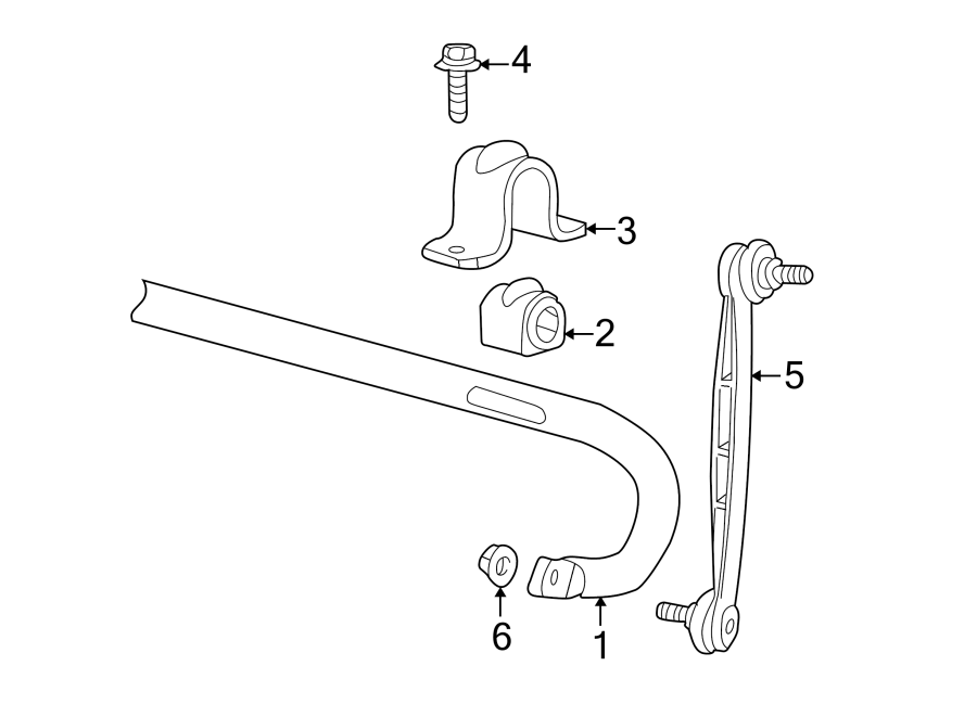 Diagram FRONT SUSPENSION. STABILIZER BAR & COMPONENTS. for your 2001 Jaguar Vanden Plas   