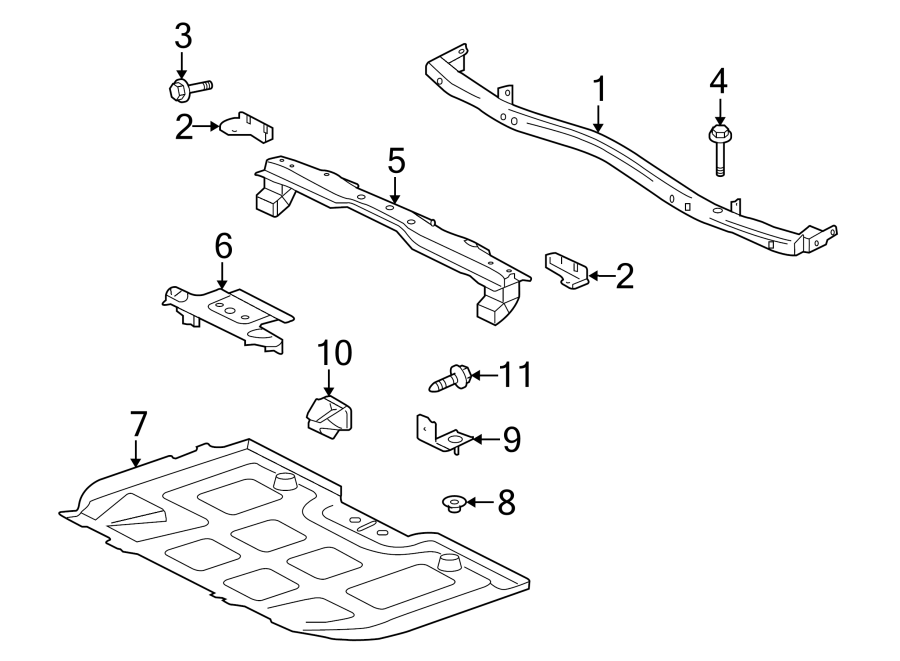 Diagram RADIATOR SUPPORT. for your 2014 Jaguar XFR-S   