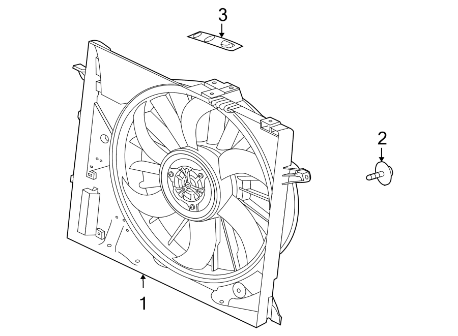 Full size assembly image of COOLING FAN. (1/1)