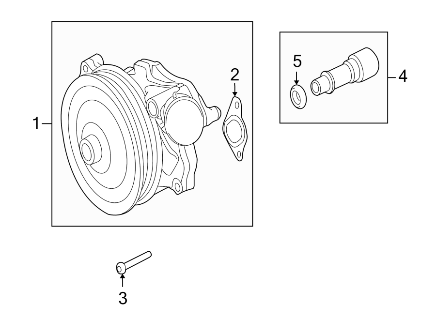 Diagram WATER PUMP. for your 2009 Jaguar XF   