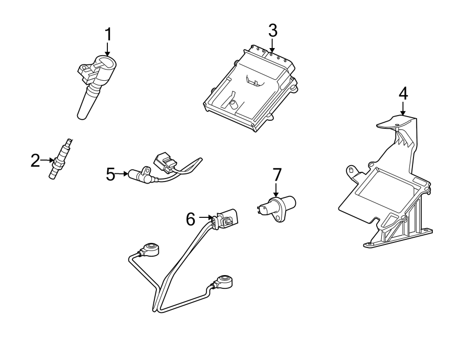 Diagram IGNITION SYSTEM. for your 2015 Jaguar XK   