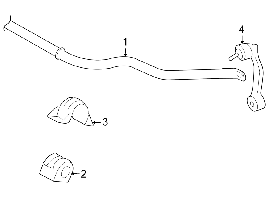 Diagram FRONT SUSPENSION. STABILIZER BAR & COMPONENTS. for your Jaguar