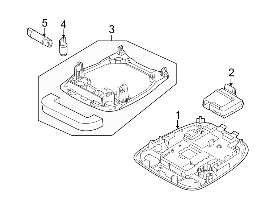 Diagram OVERHEAD CONSOLE. for your 2012 Jaguar XFR   