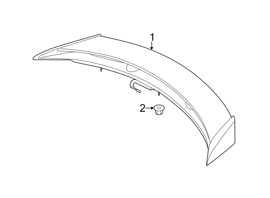 Diagram LIFT GATE. SPOILER. for your Jaguar XKR-S  