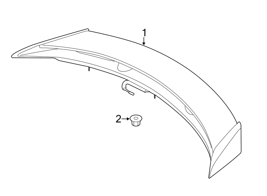 Diagram TRUNK LID. SPOILER. for your Jaguar XKR-S  