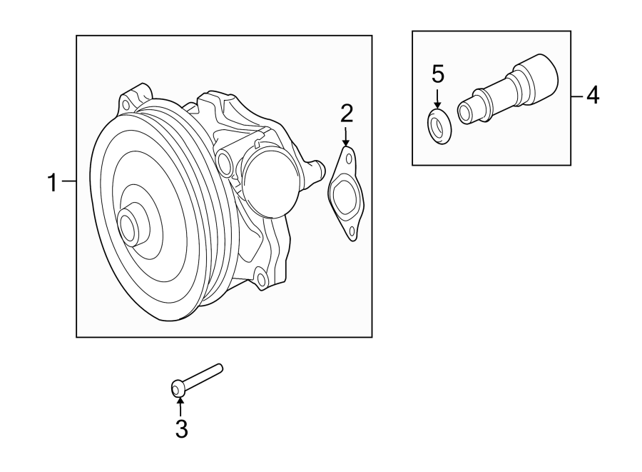 Diagram WATER PUMP. for your 2018 Jaguar XF  Base Sedan 