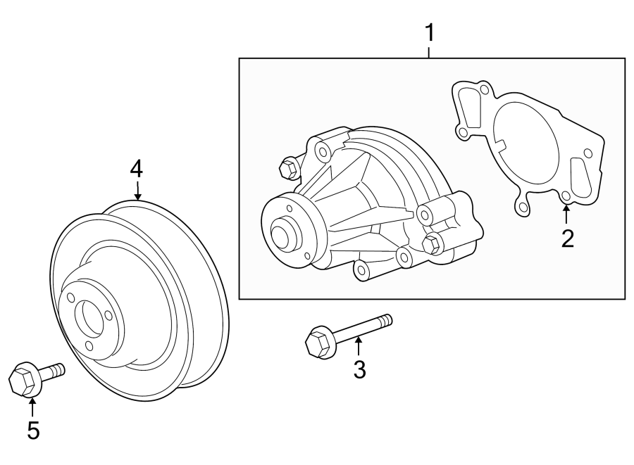 Diagram WATER PUMP. for your 2015 Jaguar XK   