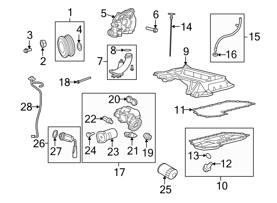 Diagram ENGINE PARTS. for your Jaguar XF  