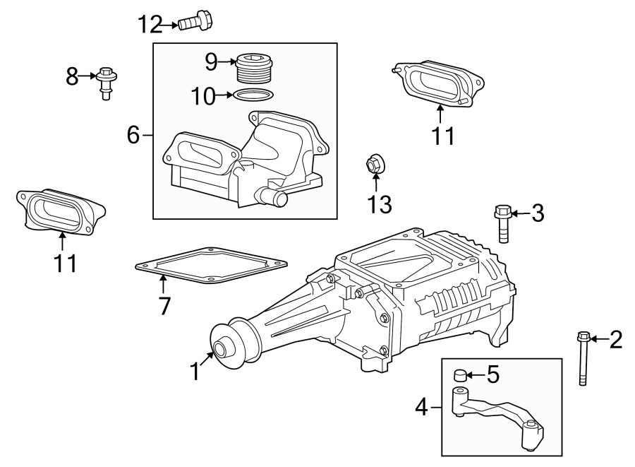 Diagram SUPERCHARGER & COMPONENTS. for your 2010 Jaguar XK  Base Convertible 