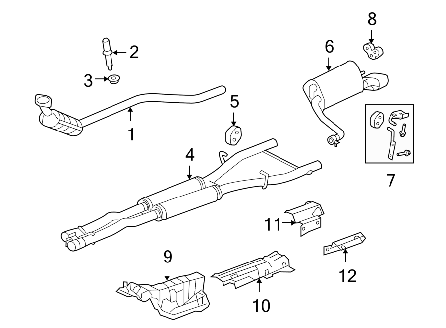 Diagram EXHAUST SYSTEM. EXHAUST COMPONENTS. for your Jaguar XF  