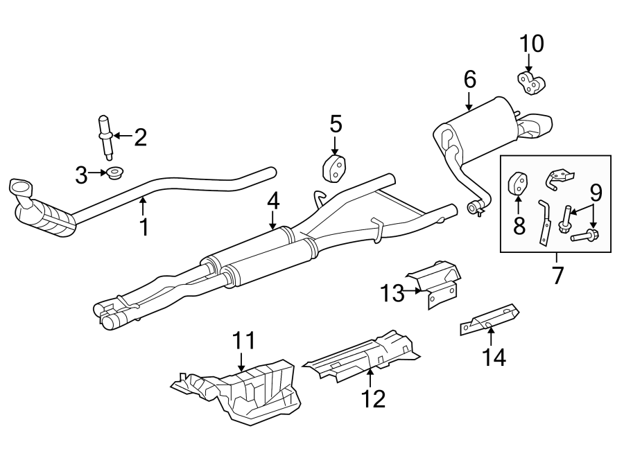 Diagram EXHAUST SYSTEM. EXHAUST COMPONENTS. for your 2009 Jaguar XF   