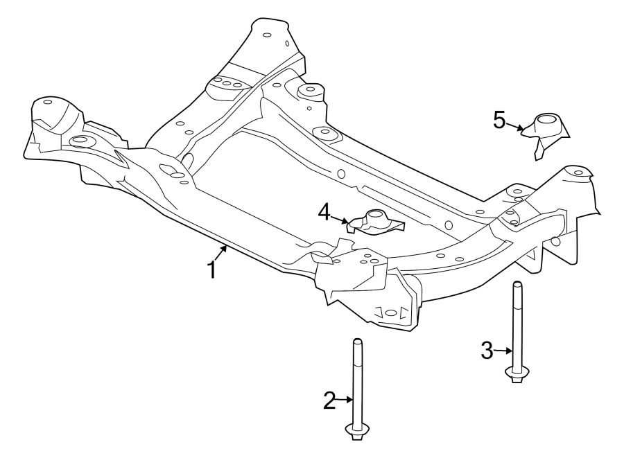 Diagram FRONT SUSPENSION. SUSPENSION MOUNTING. for your 2006 Jaguar XJ8   