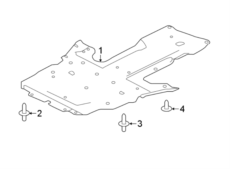 Diagram RADIATOR SUPPORT. UNDER COVER & SPLASH SHIELDS. for your 2007 Jaguar Vanden Plas   