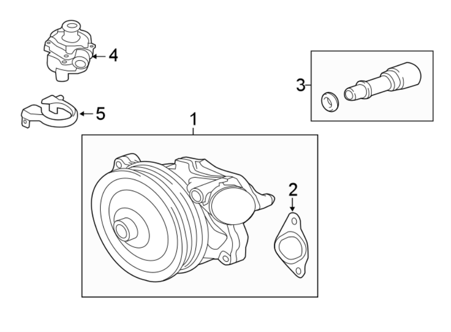 Diagram WATER PUMP. for your 2018 Jaguar XF  Sportbrake S Wagon 