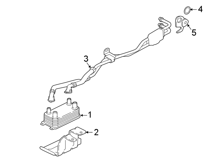 Diagram TRANS OIL COOLER. for your 2022 Jaguar XF   