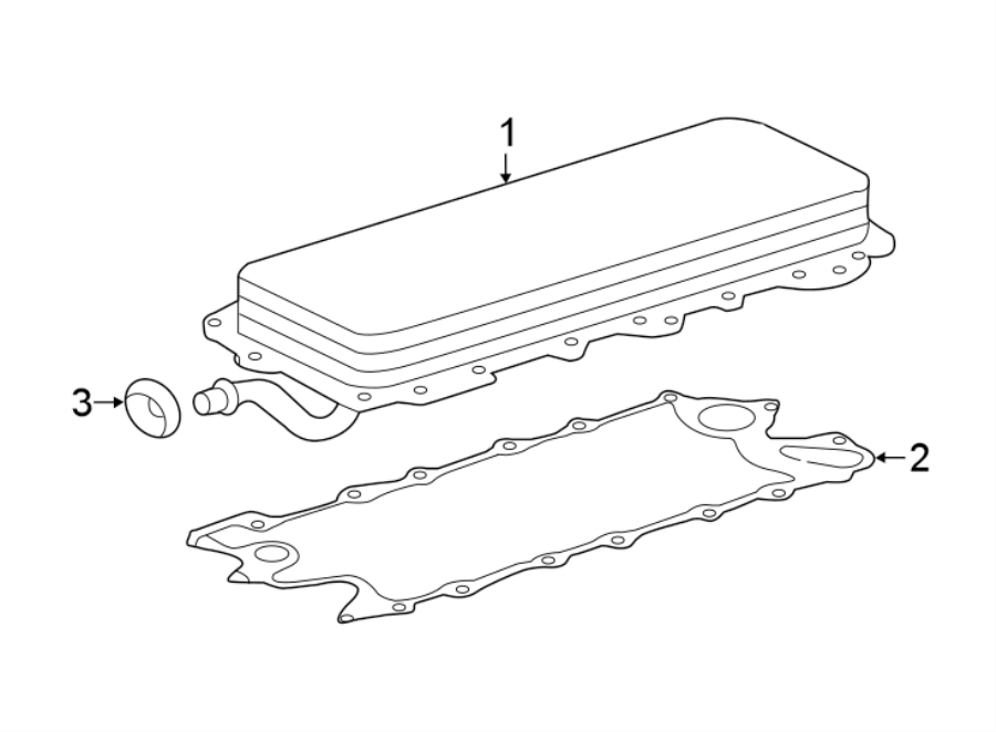 Diagram Oil cooler. for your Jaguar XF  