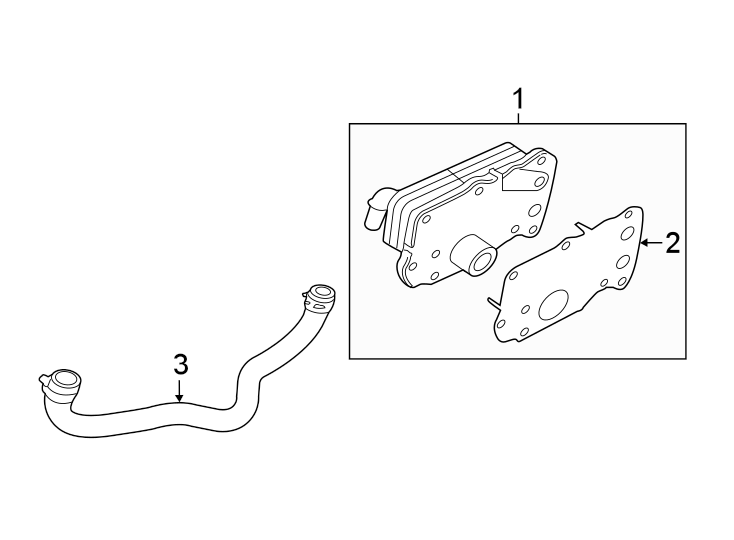 Diagram OIL COOLER. for your Jaguar XF  