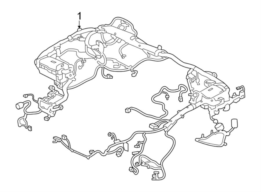 Full size assembly image of WIRING HARNESS. (1/1)