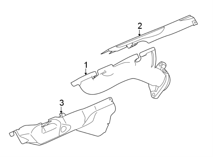 Diagram EXHAUST SYSTEM. MANIFOLD. for your 2019 Jaguar XJR575   