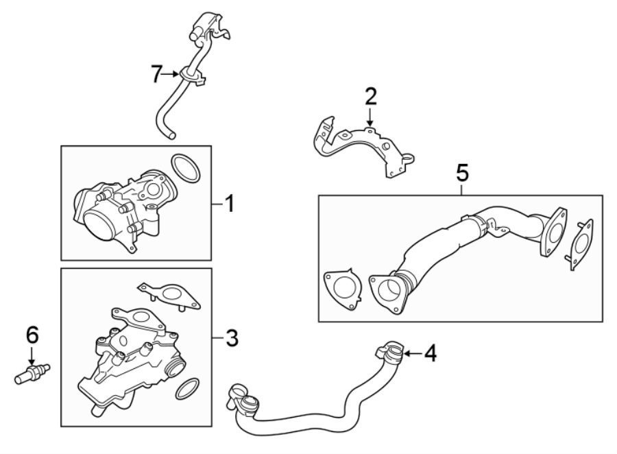 Diagram EMISSION SYSTEM. EGR SYSTEM. for your 2022 Jaguar I-Pace  S 